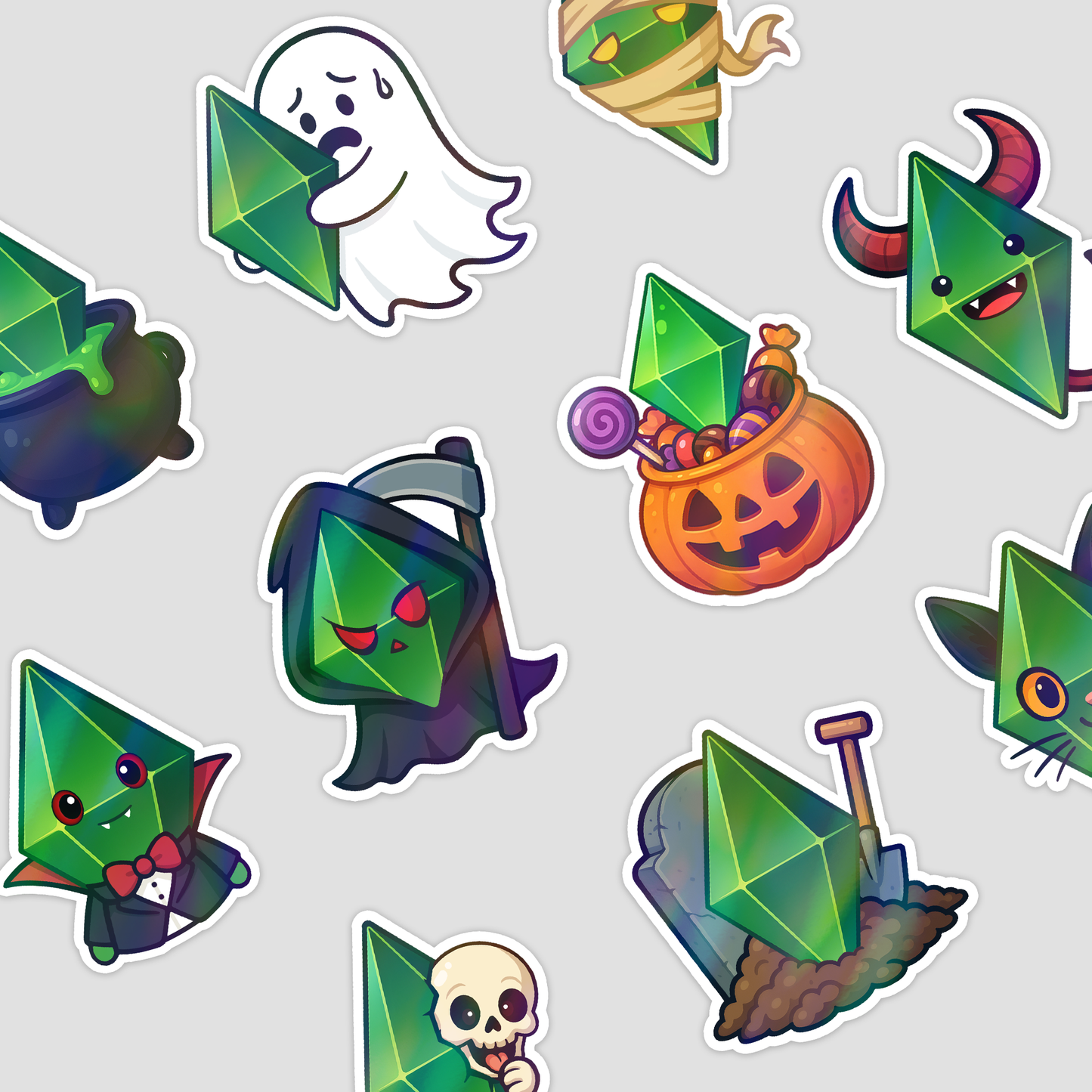 Halloween Crystal Inspiration Sticker Pack (10 pcs)