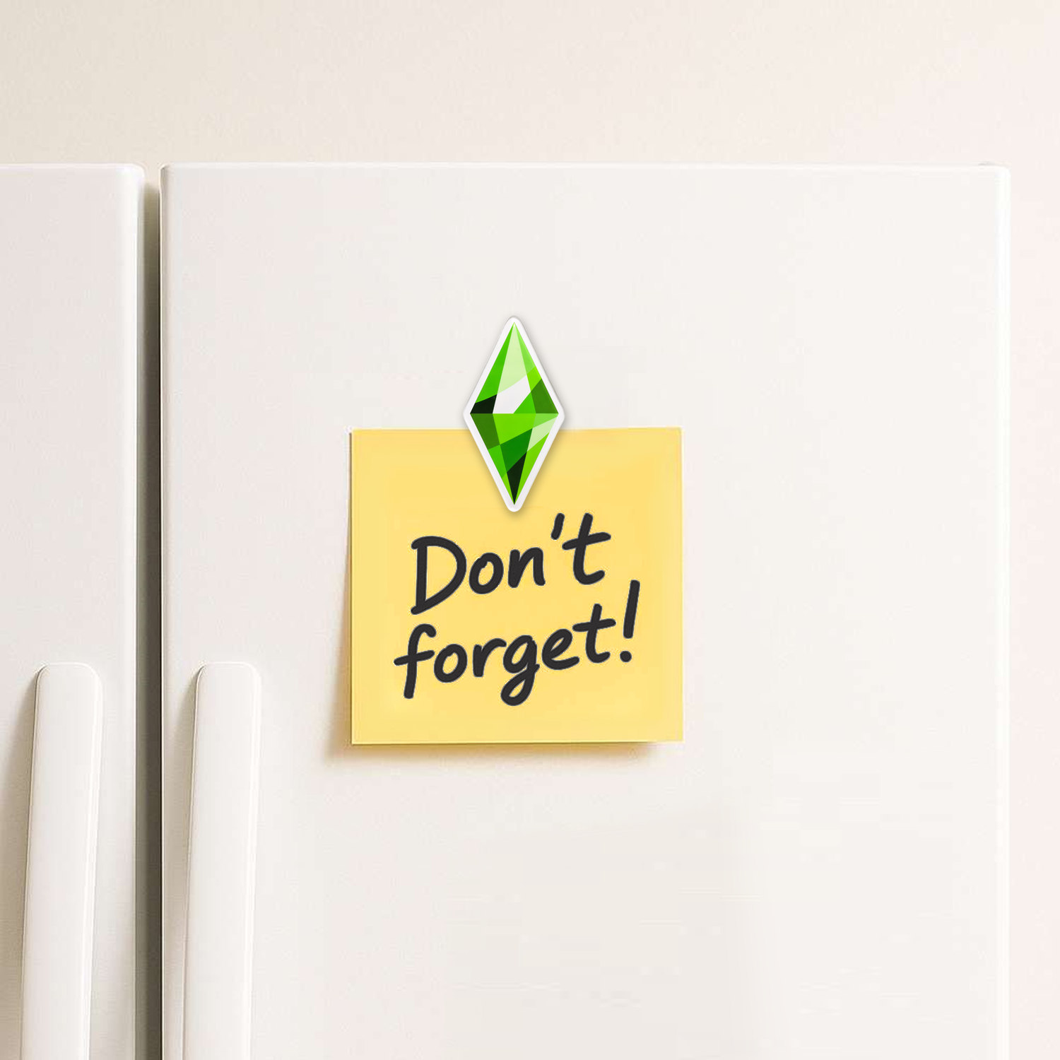 Fridge Magnet: Green Plumbob