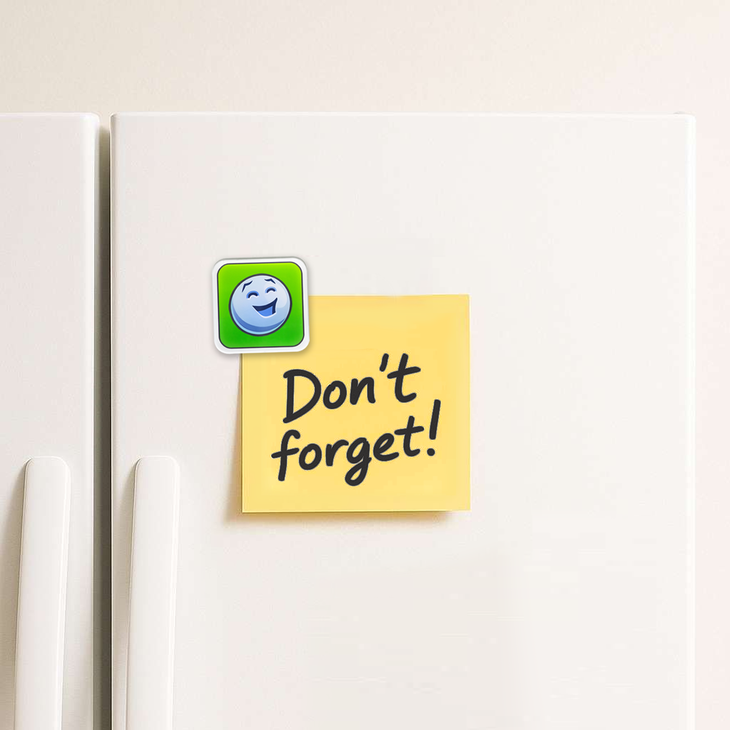 Fridge Magnet: Happy