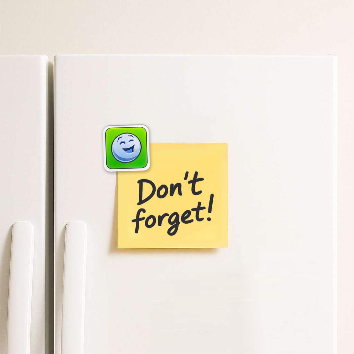 Fridge Magnet: Happy
