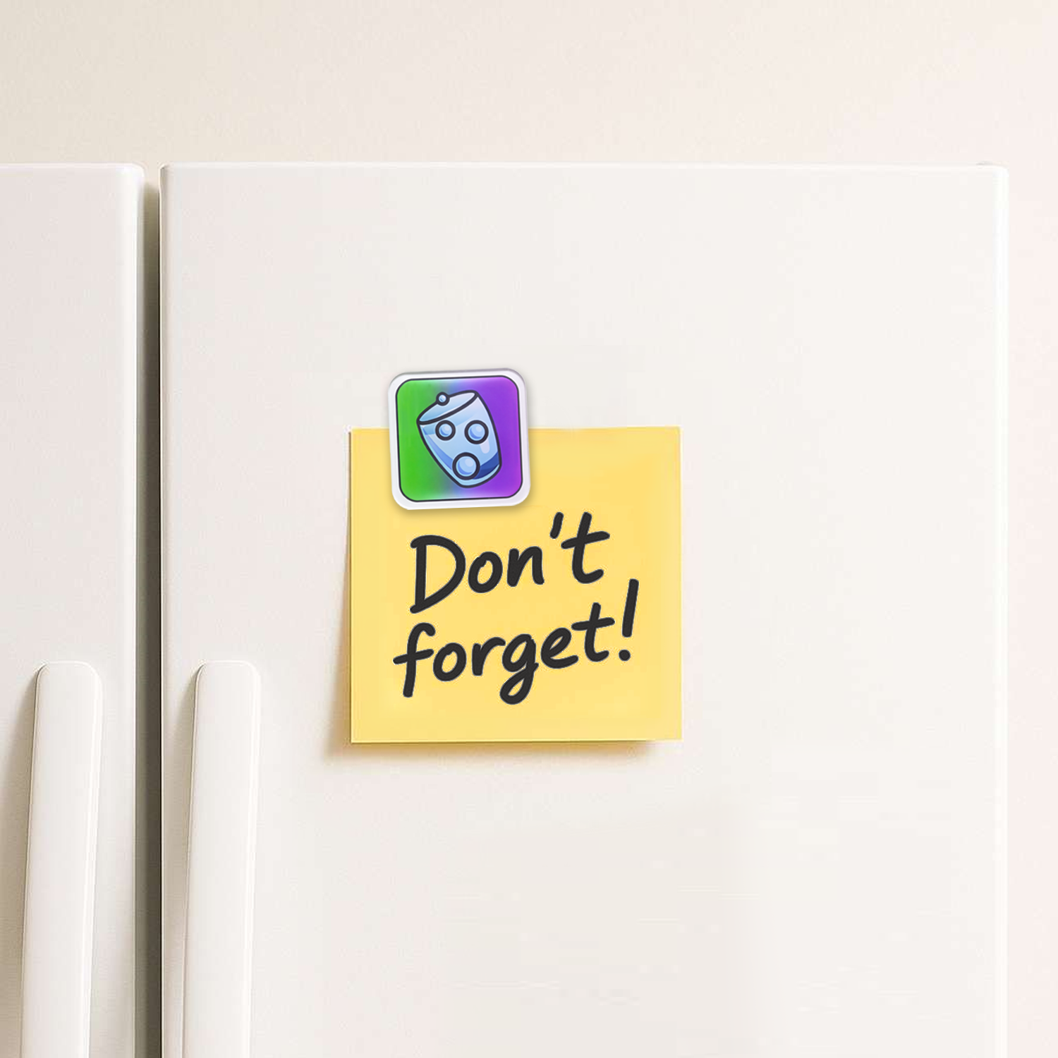 Fridge Magnet: Fizzing Seltzer