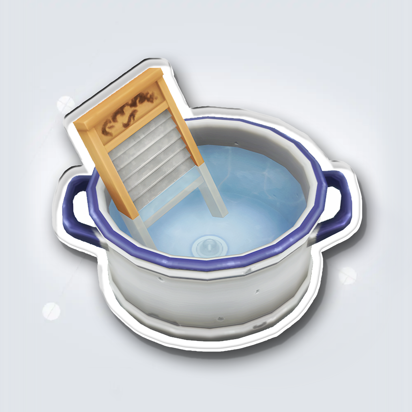 Fridge Magnet: Wash Tub