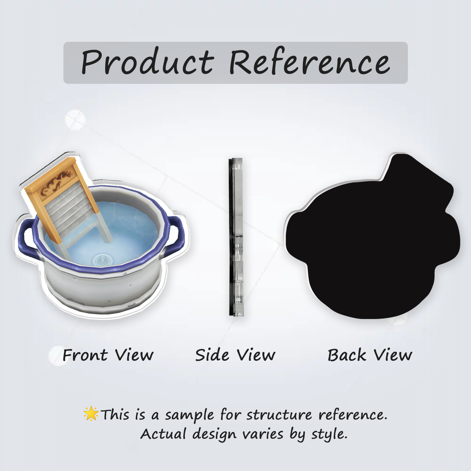 Fridge Magnet: Wash Tub