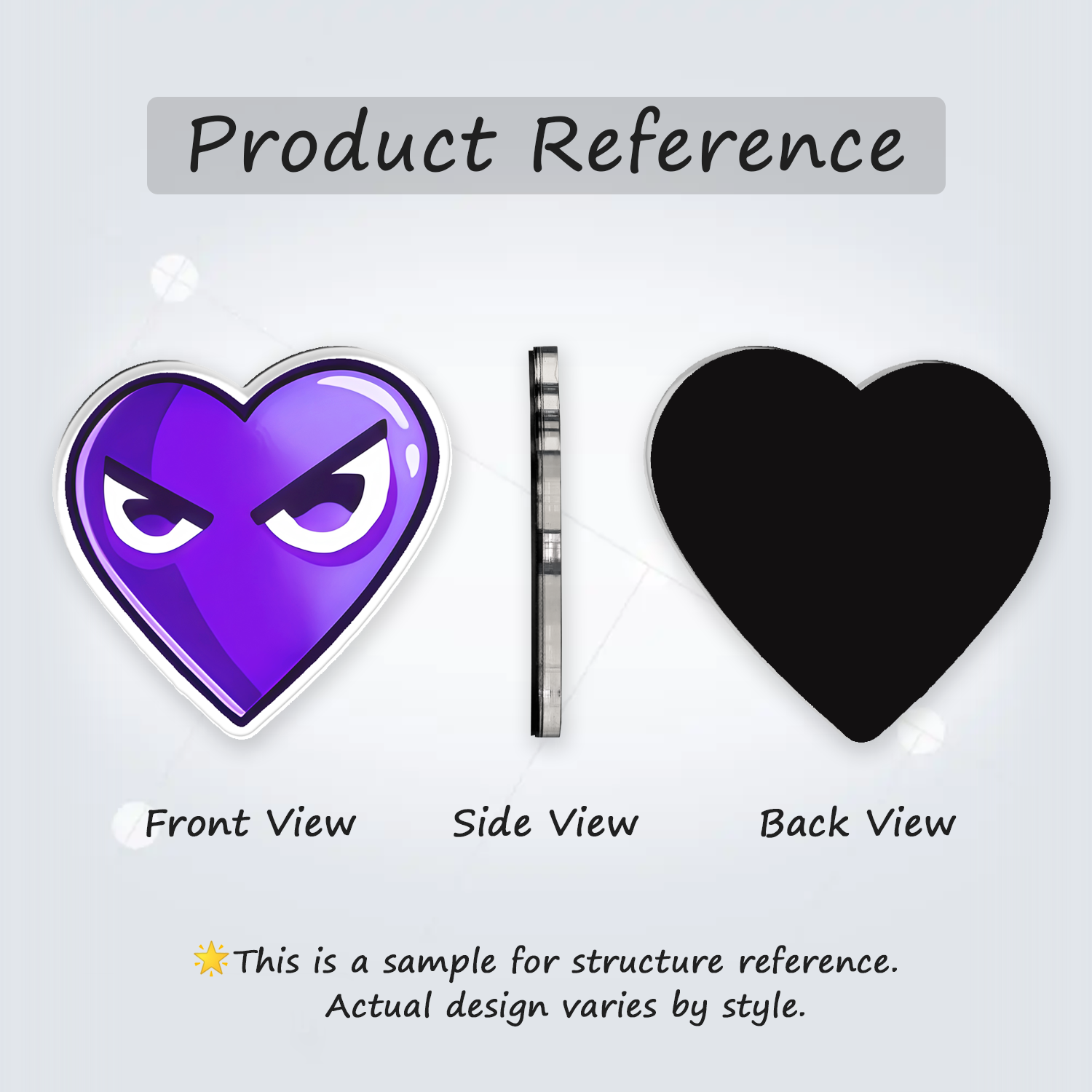 Fridge Magnet: Purple Heart