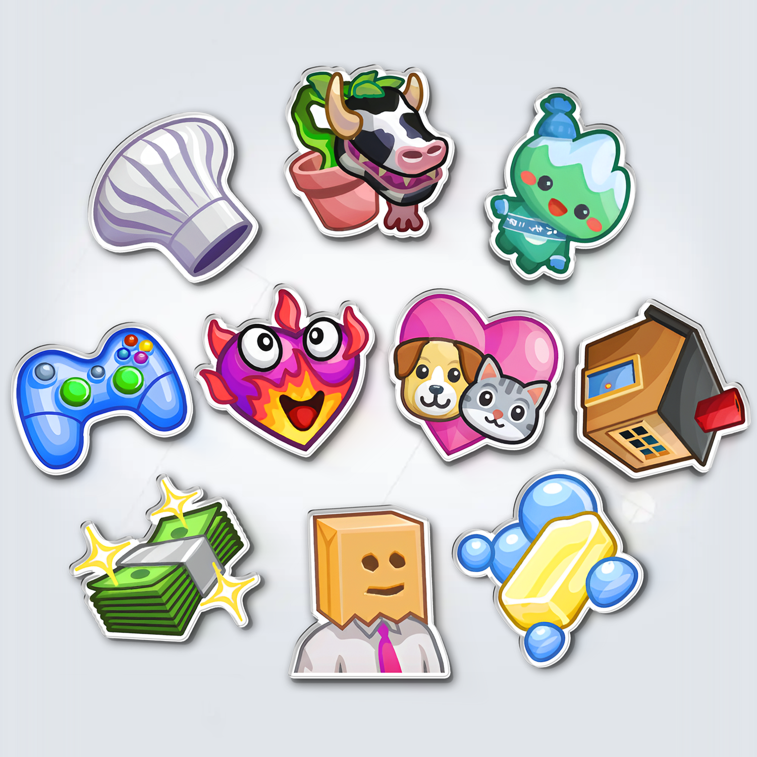 Fridge Magnet Set (Pick 10 – Please leave a note with your choices)