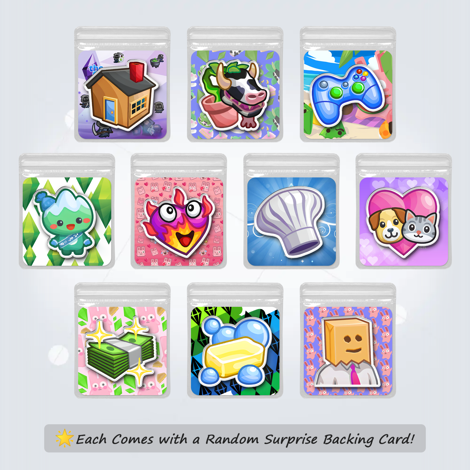 Fridge Magnet Set (Pick 10 – Please leave a note with your choices)