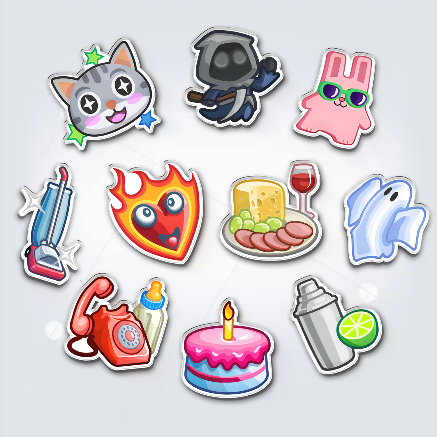 Fridge Magnet Set (Pick 10 – Please leave a note with your choices)