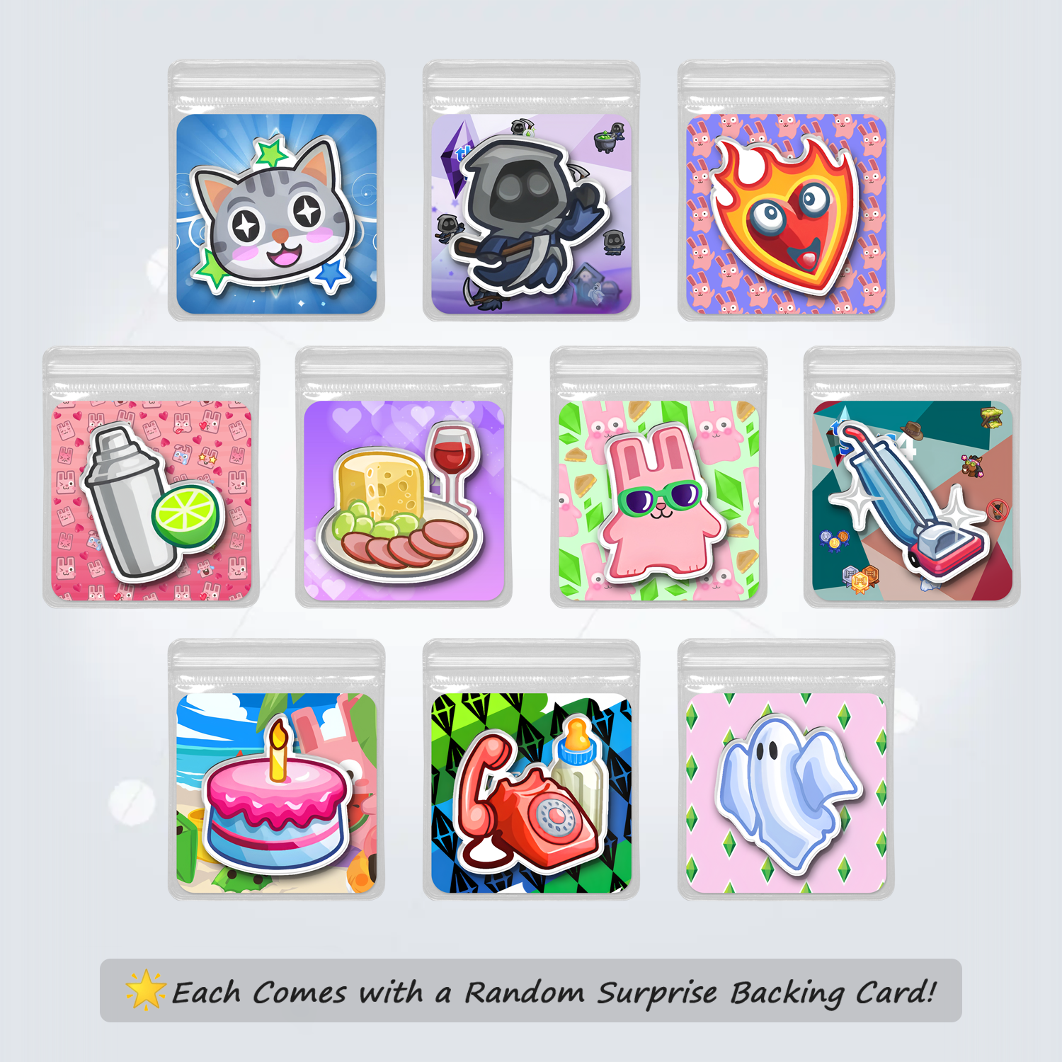 Fridge Magnet Set (Pick 10 – Please leave a note with your choices)