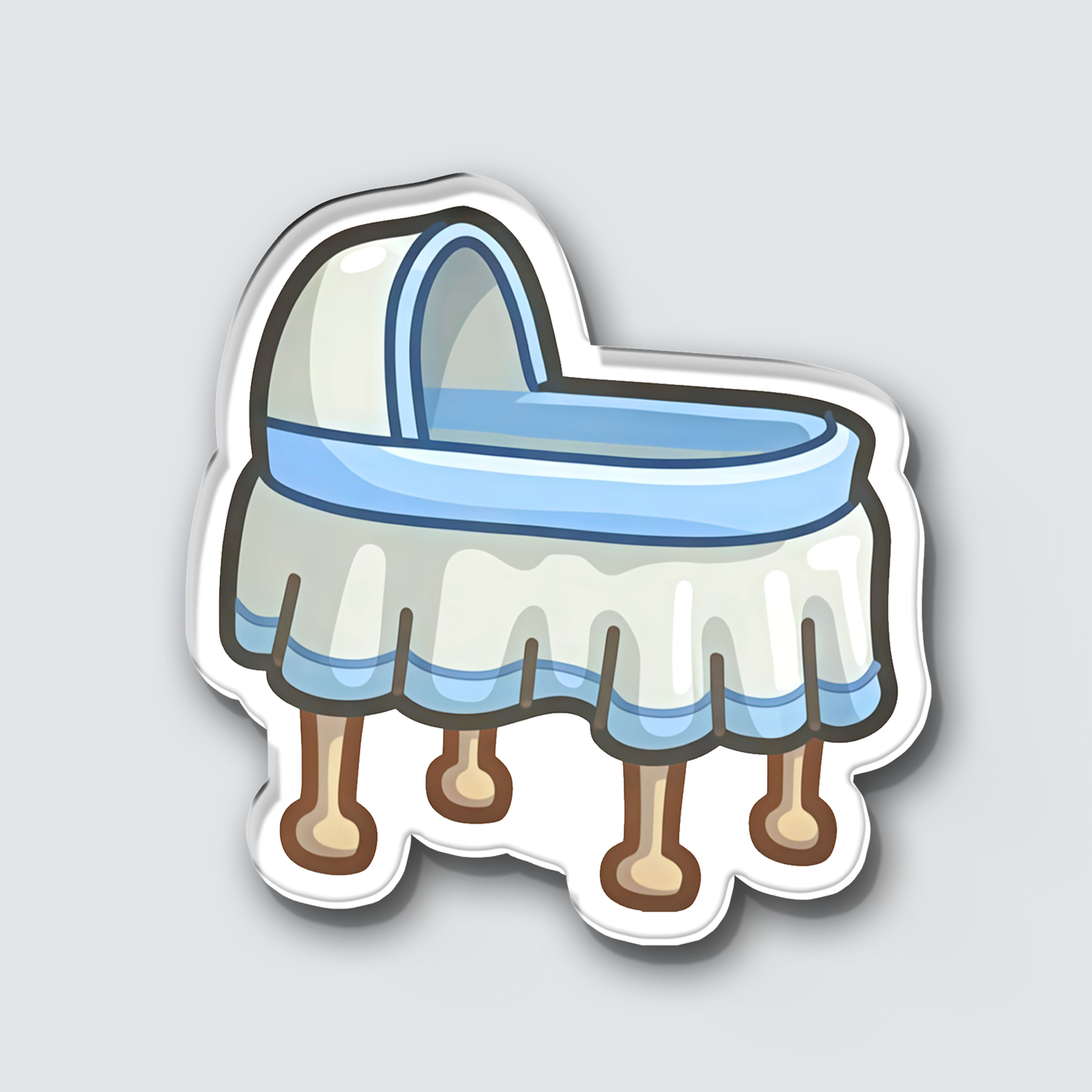 Fridge Magnet: Crib