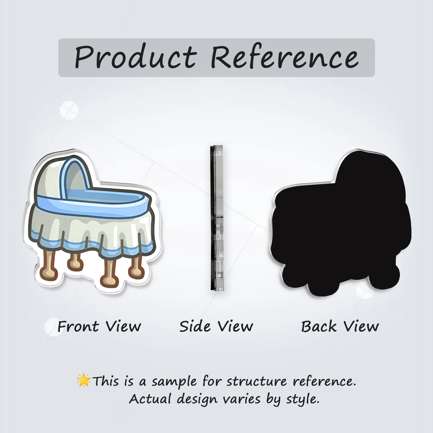 Fridge Magnet: Crib