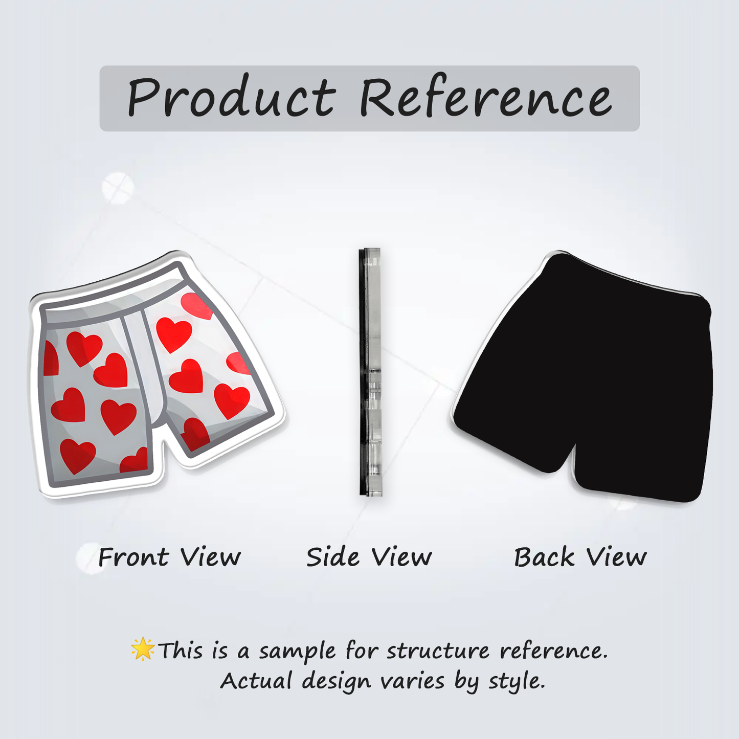 Fridge Magnet: Heart Boxers