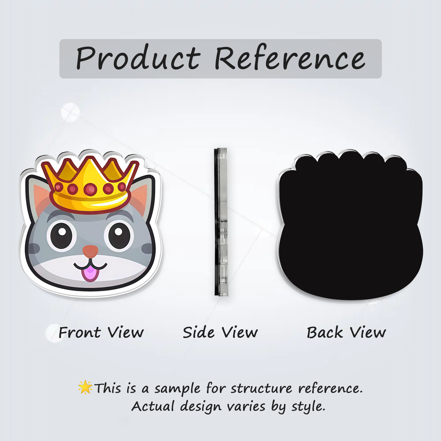 Fridge Magnet: King Kitty