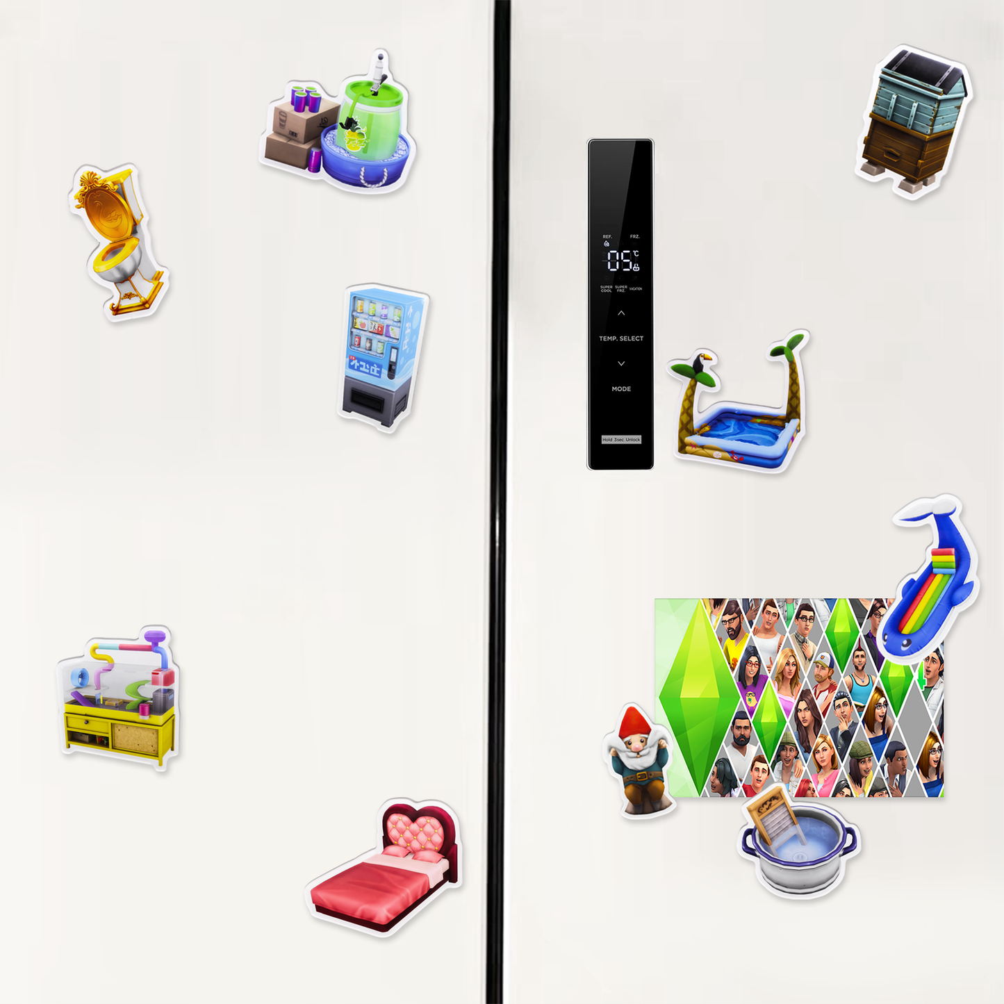 Fridge Magnet Furniture Set (10-Pack)