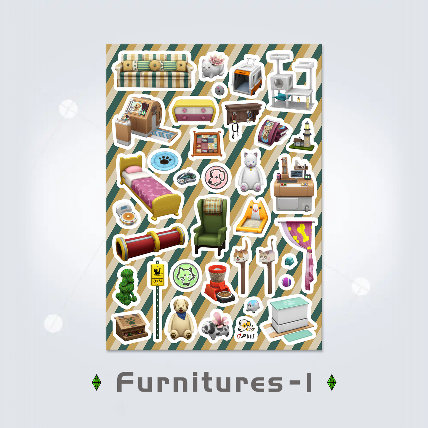 Sticker Sheet: Furnitures 1