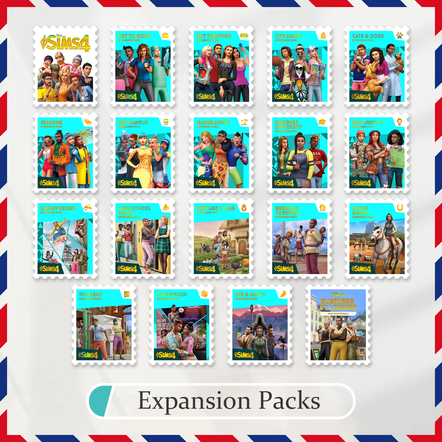 Stamp Stickers: Expansion Packs (19 Pcs)