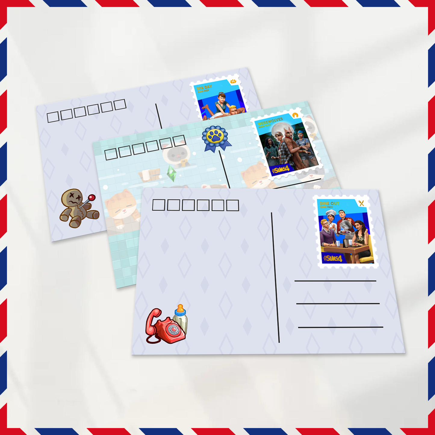 Stamp Stickers: Game Packs (12 Pcs)