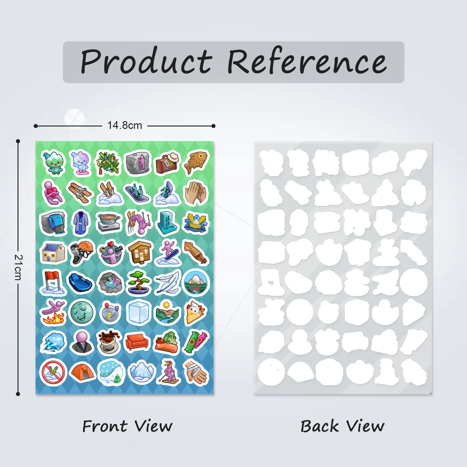 Sticker Sheet: Snowy Escape