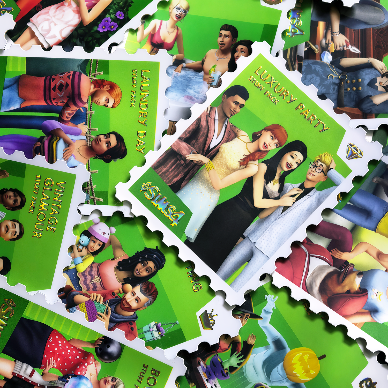 Stamp Stickers: Stuff Packs (14 Pcs)