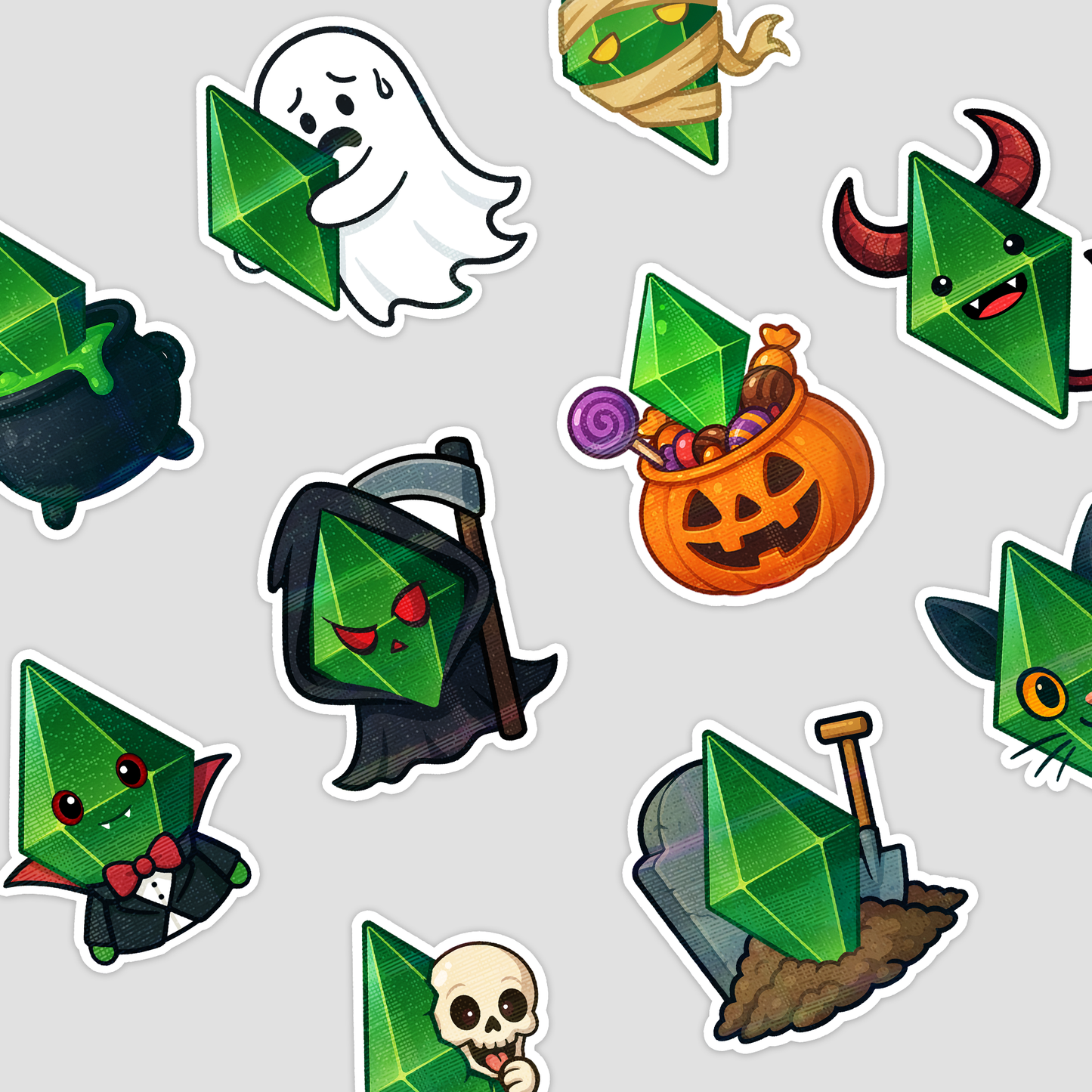 Halloween Crystal Inspiration Sticker Pack (10 pcs)