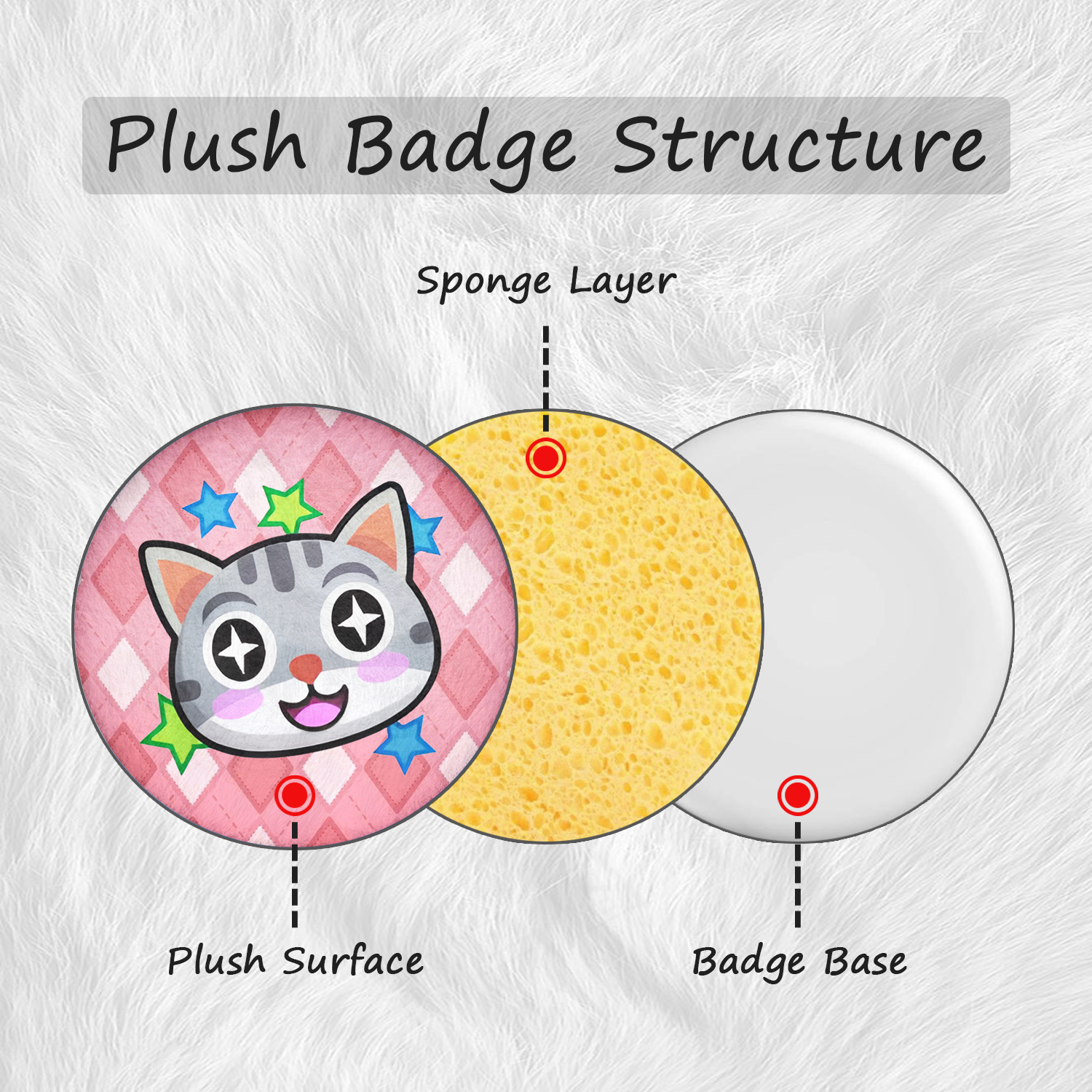 Plush Badge: Kitten