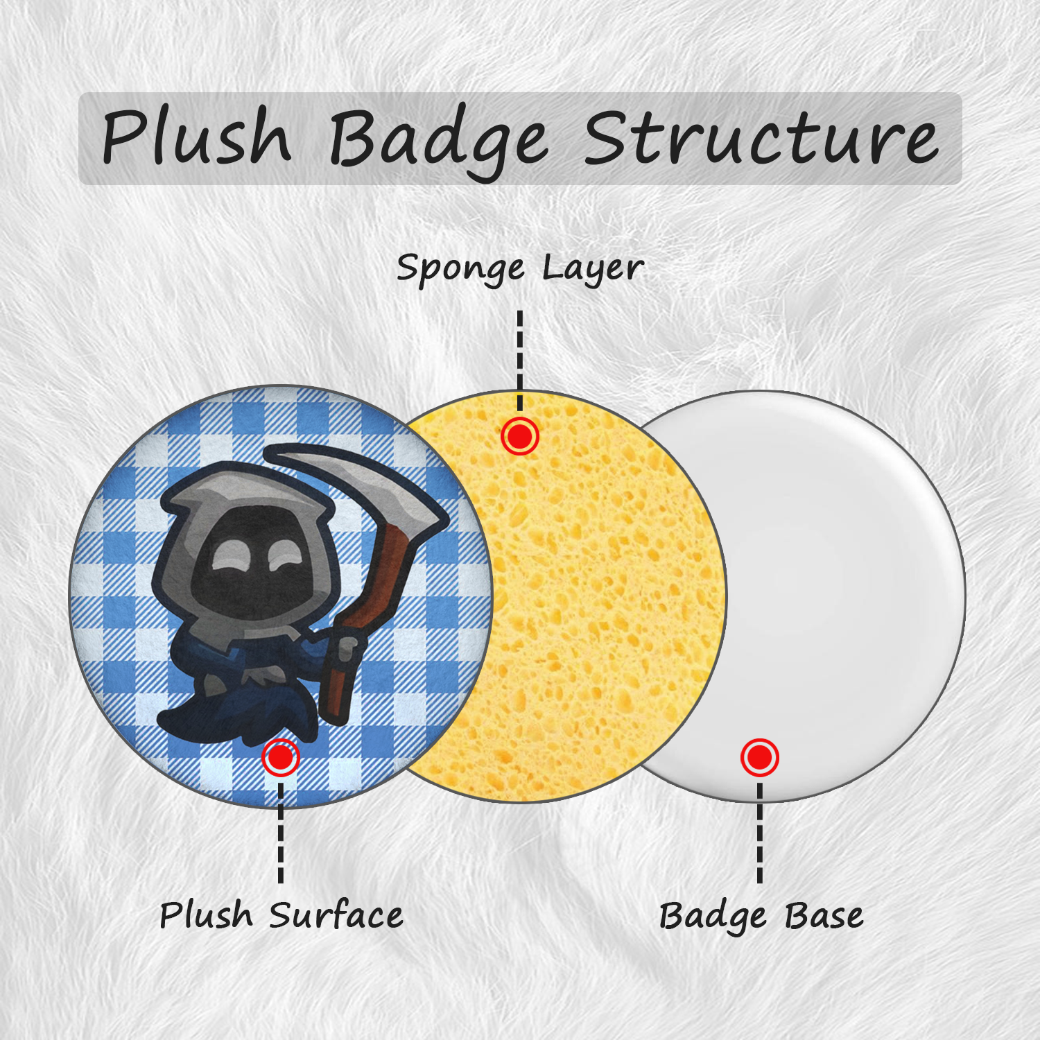 Plush Badge: Reaper
