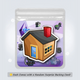 Fridge Magnet: House