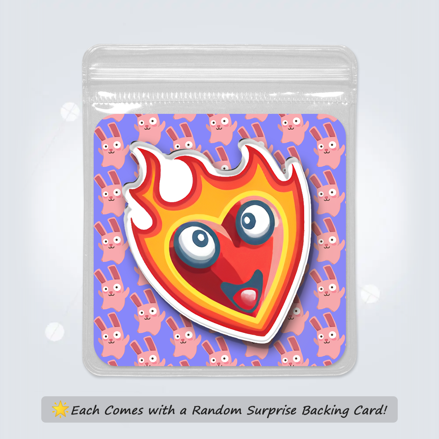 Fridge Magnet: Flame Heart