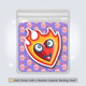 Fridge Magnet: Flame Heart