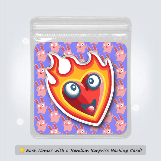Fridge Magnet: Flame Heart
