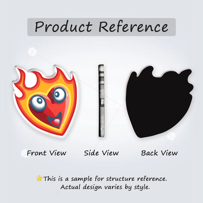 Fridge Magnet: Flame Heart