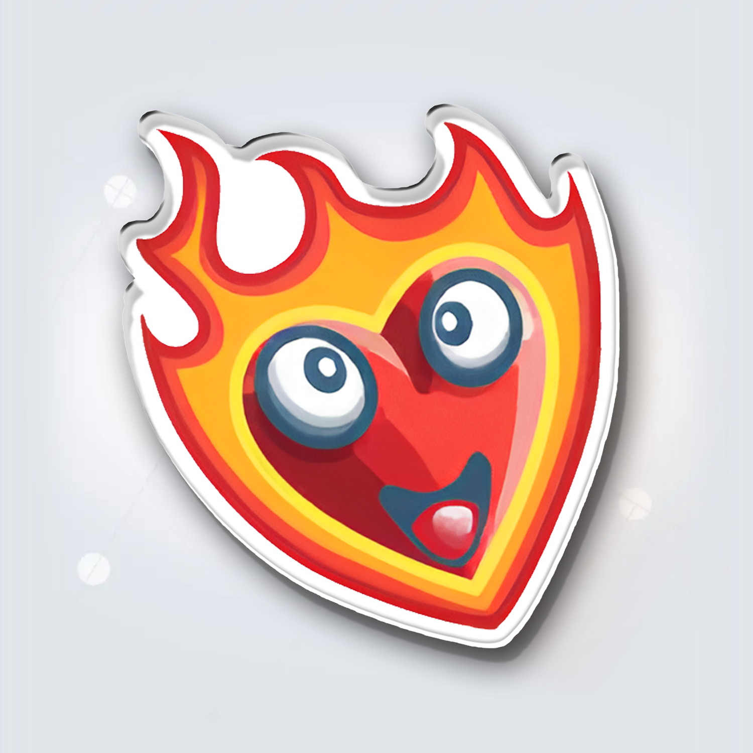 Fridge Magnet: Flame Heart
