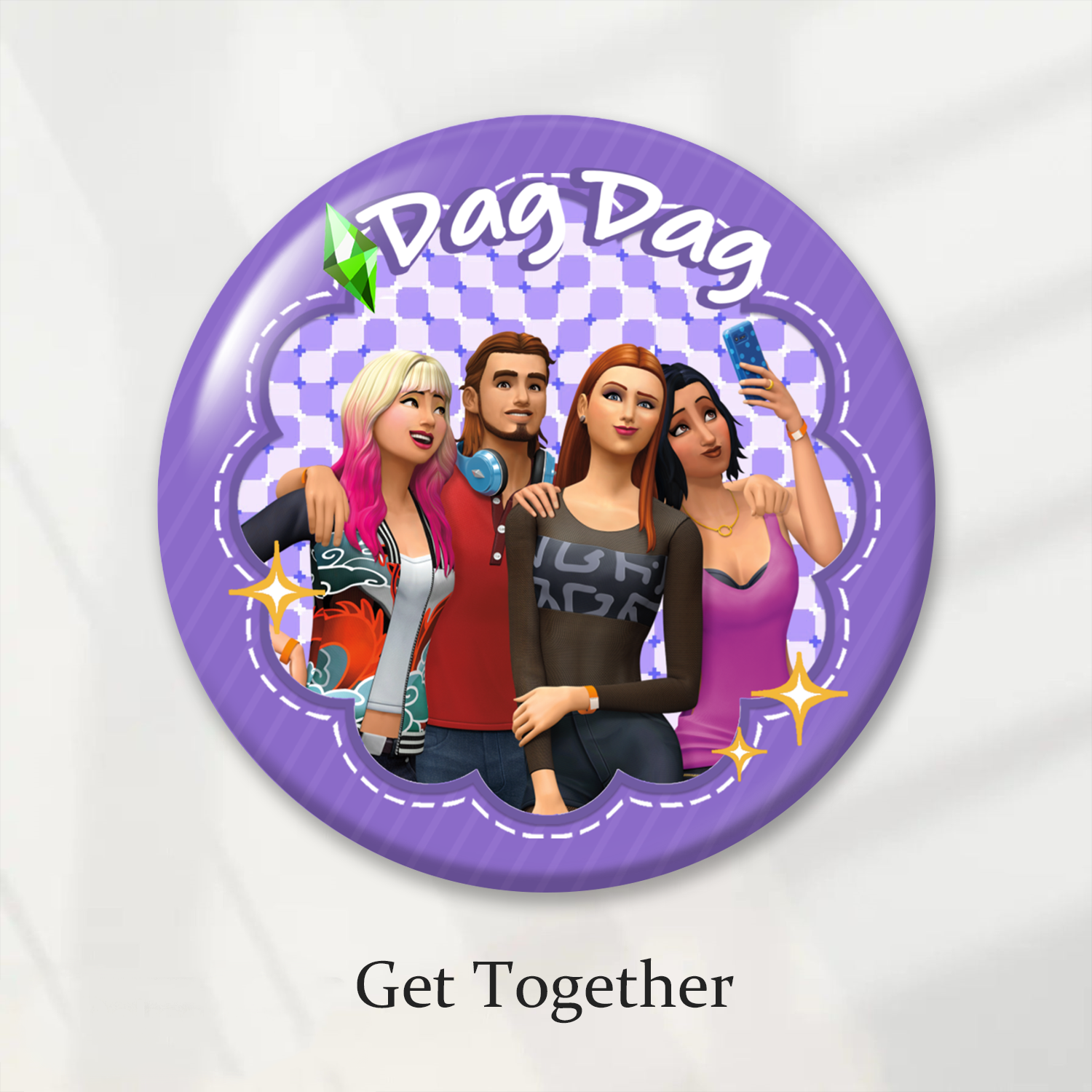 Laminated Badge: Get Together