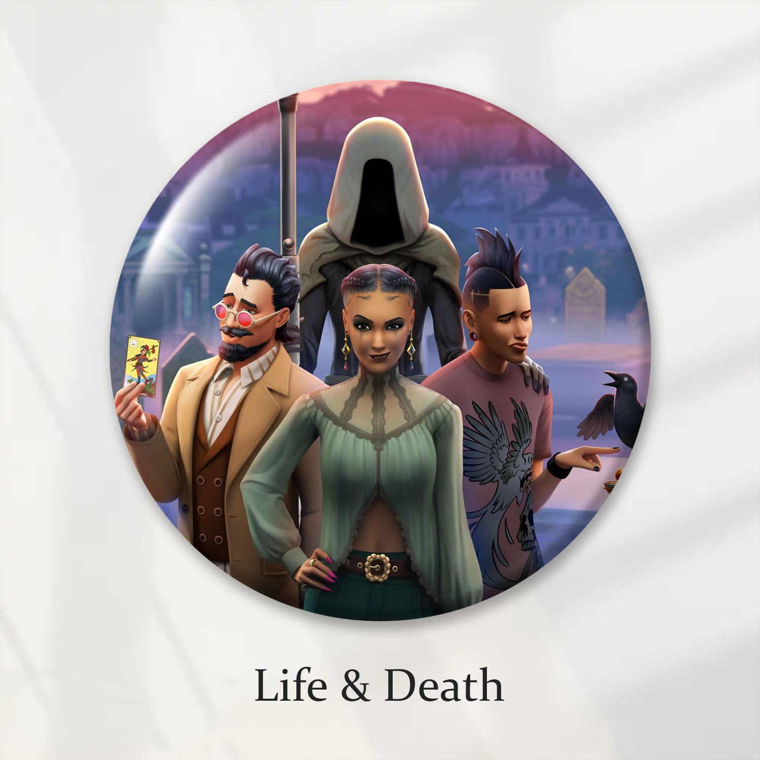 Laminated Badge: Life & Death