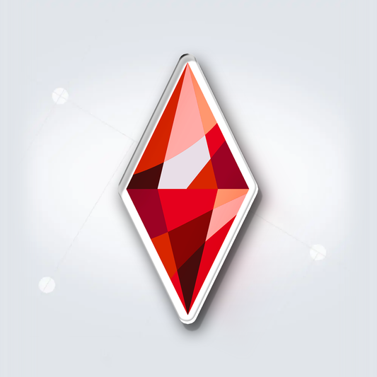 Fridge Magnet: Red Plumbob