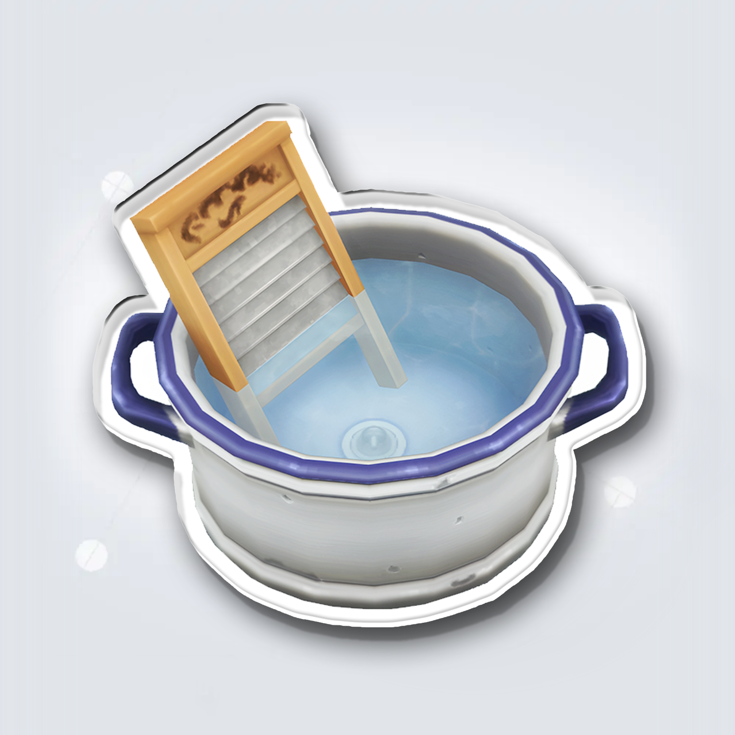 Fridge Magnet: Wash Tub