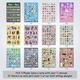 Sticker Sheet Set Pick 5 (Please leave a note with your choices)