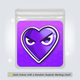 Fridge Magnet: Purple Heart