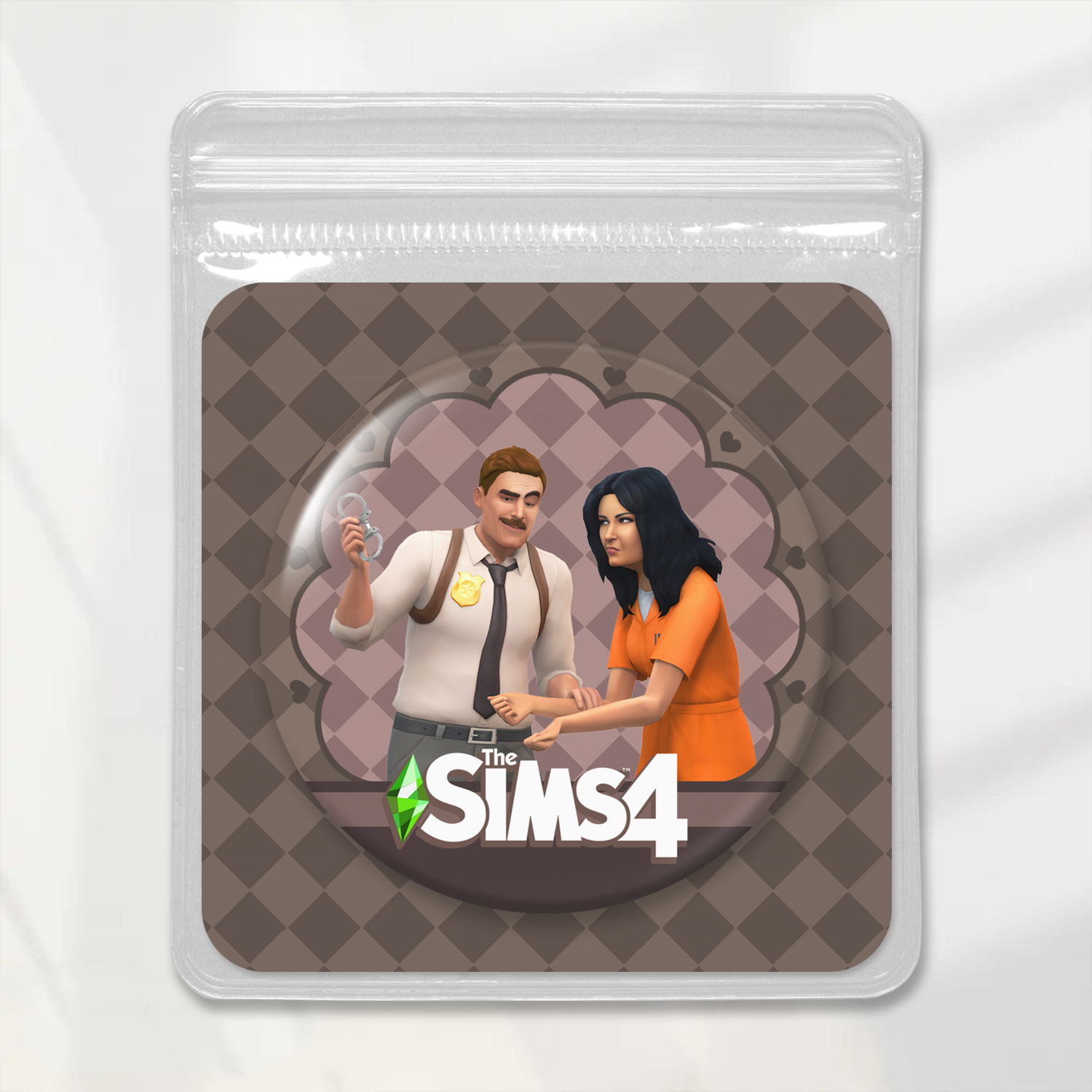 Laminated Badge: Officer & Criminal