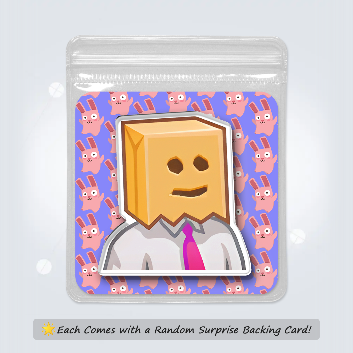 Fridge Magnet: Paper Bag Man