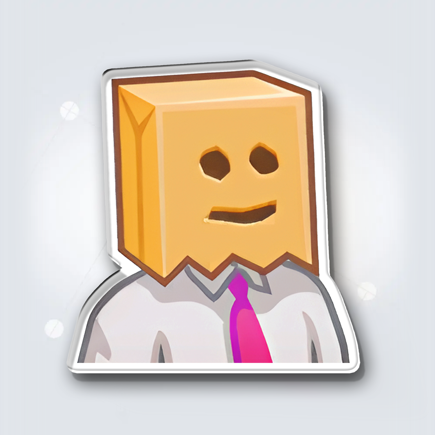 Fridge Magnet: Paper Bag Man