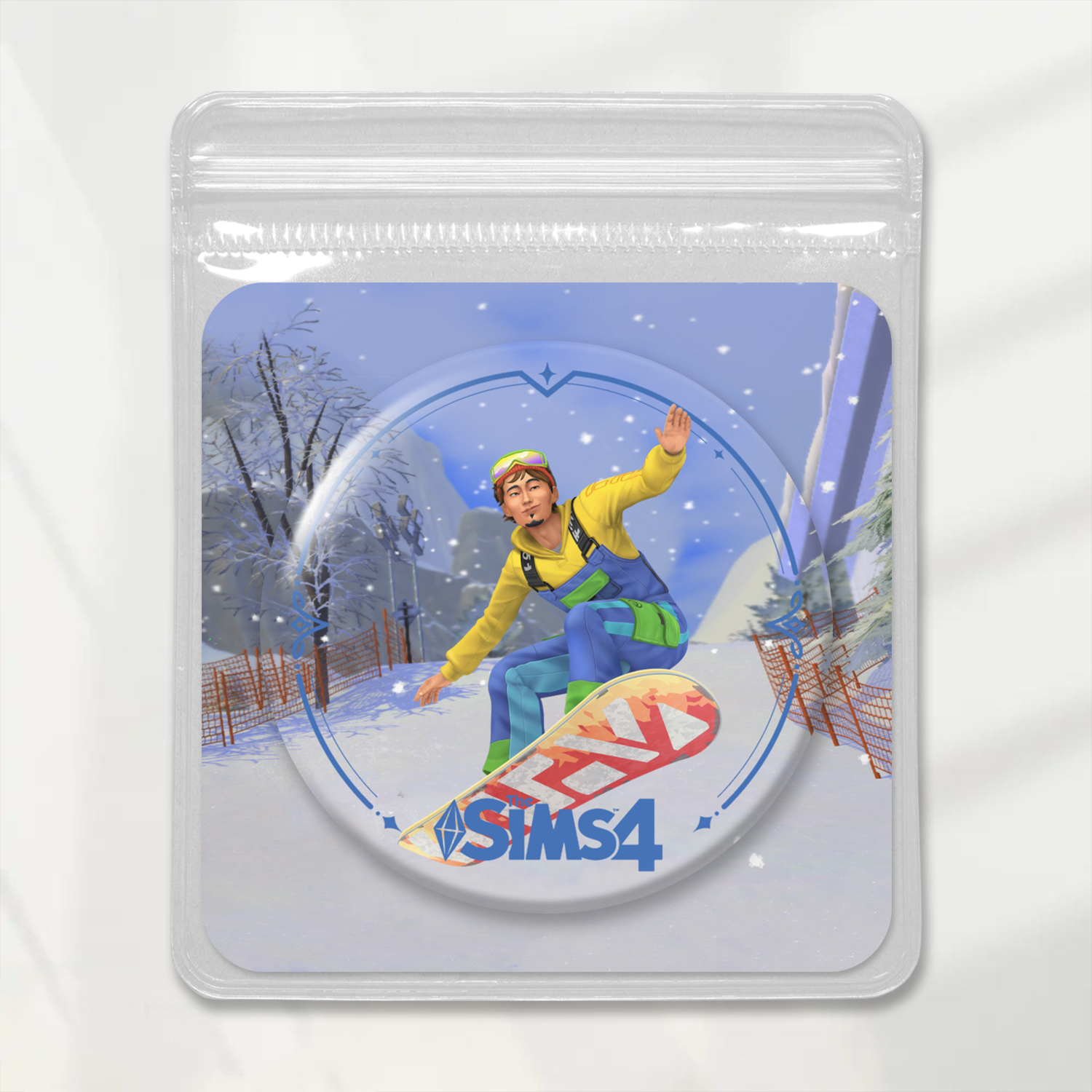 Laminated Badge: Snowy Escape