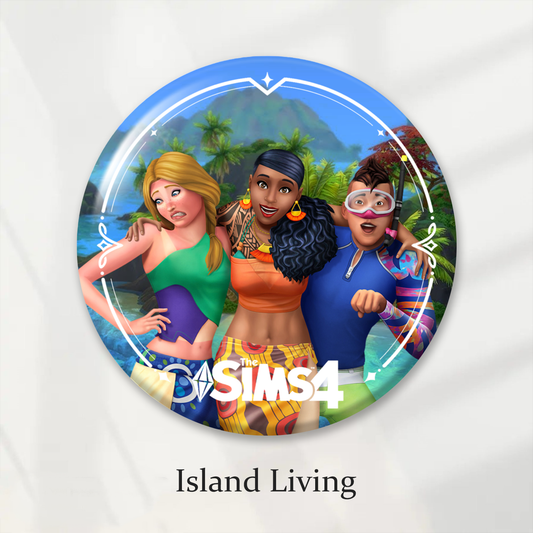 Laminated Badge: Island Living