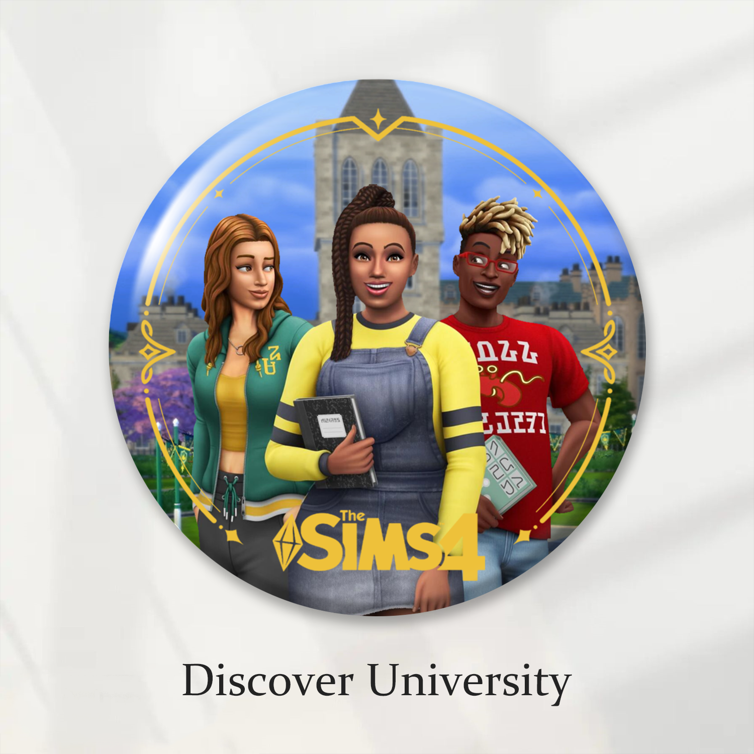 Laminated Badge: Discover University