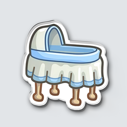 Fridge Magnet: Crib