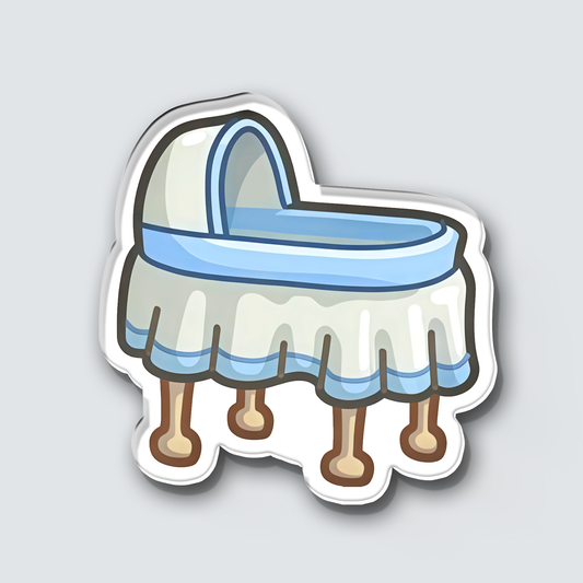Fridge Magnet: Crib