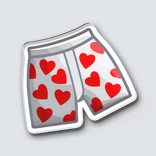 Fridge Magnet: Heart Boxers