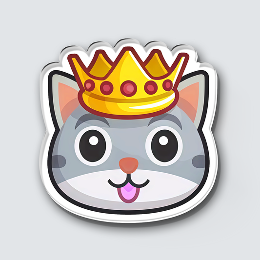 Fridge Magnet: King Kitty