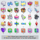 Fridge Magnet Set (Pick 5 – Please leave a note with your choices)