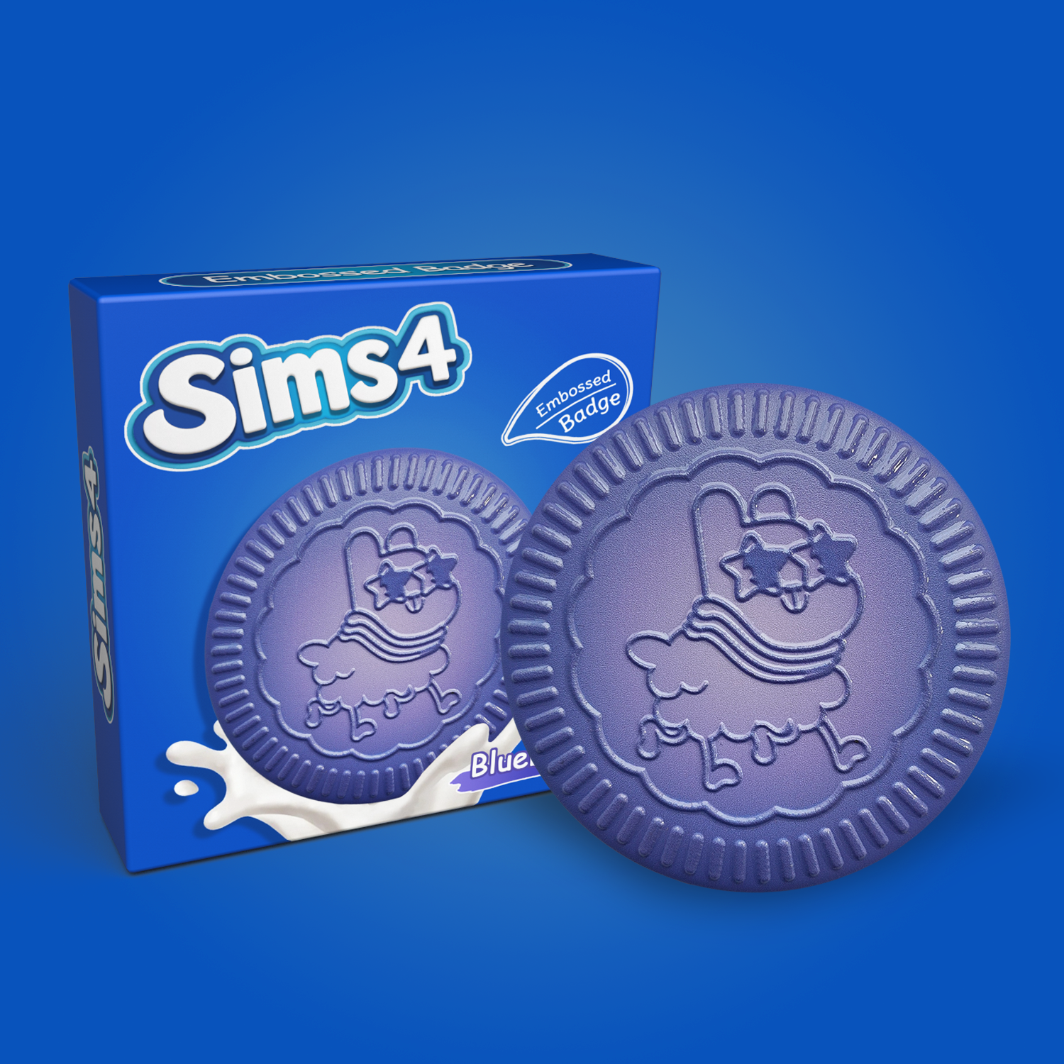 Embossed Badge: Llama
