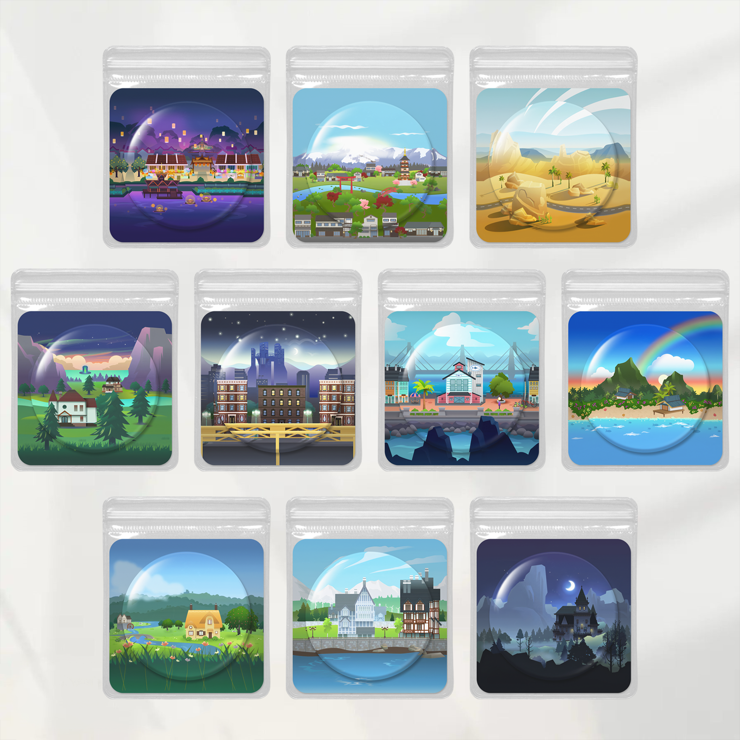 World Badge Set (10-Pack)